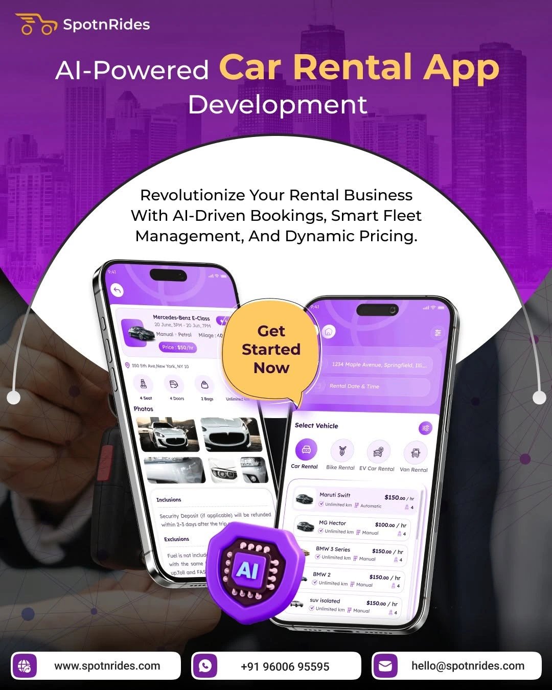 Grow Your Vehicle Rental Business with SpotnRides Car Rental App Solution