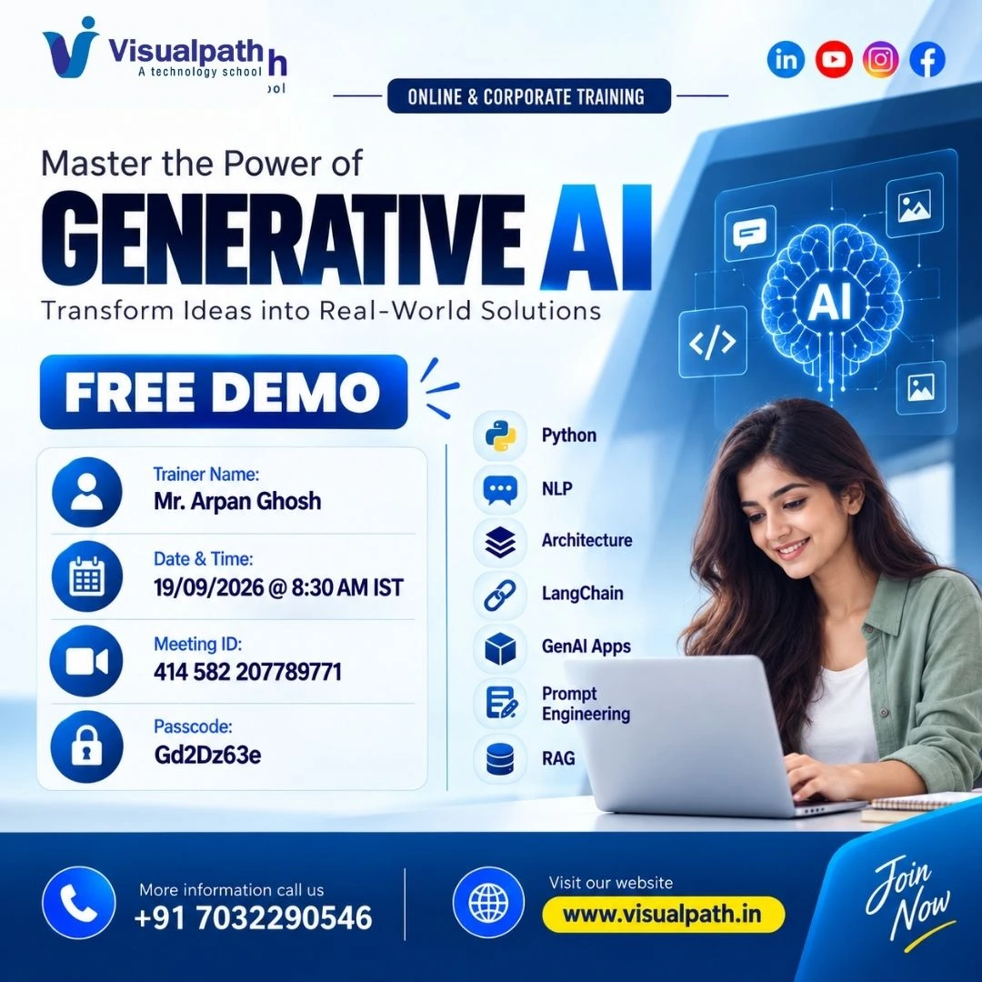Generative AI Online Training: Join Free Demo – Sep 19th