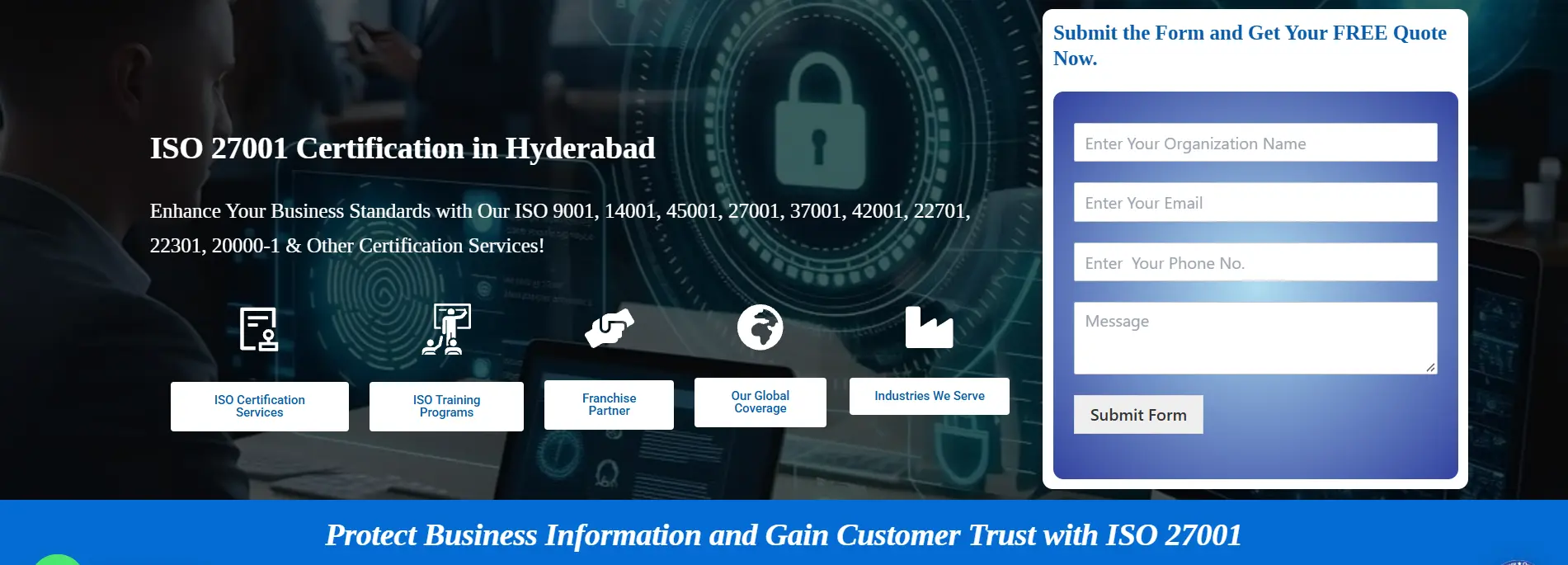ISO 27001 Certification in Hyderabad