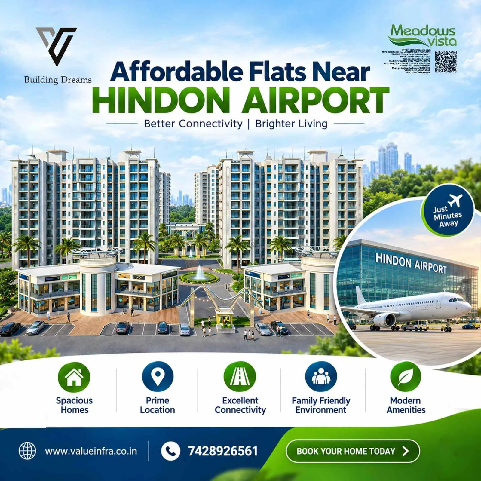Affordable Flats Near Hindon Airport