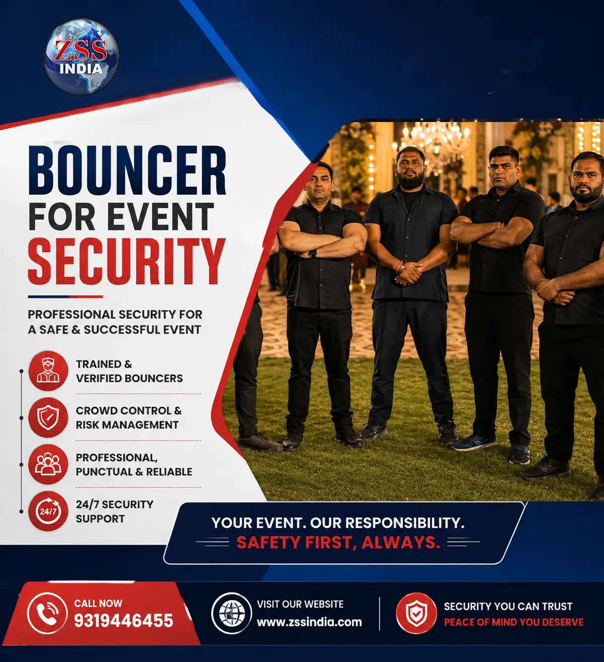 Security Guard Services for Events for Safer Gatherings | ZSSIndia
