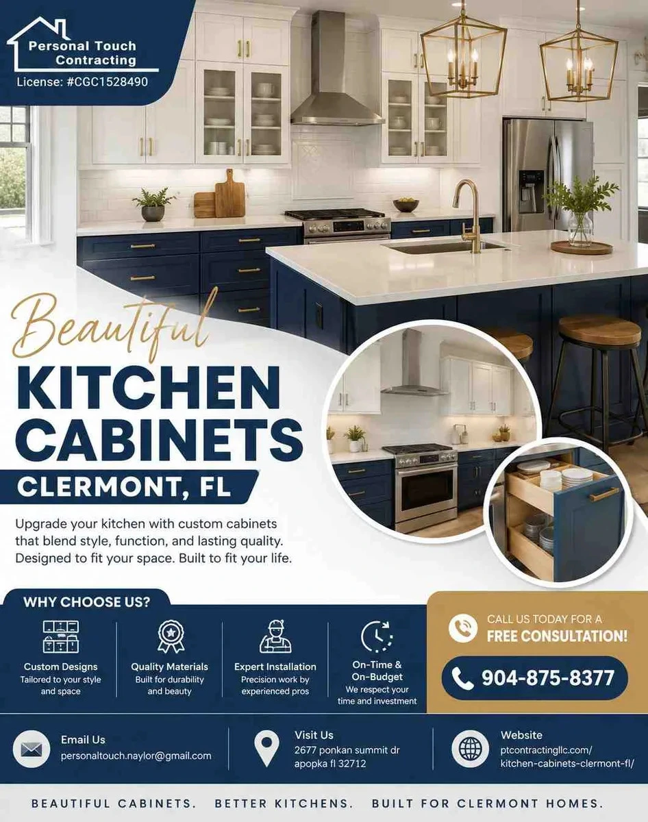 Upgrade Your Home with Stylish & Functional Kitchen Cabinets in Clermont FL